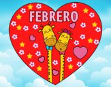 Dibujo Febrero pintado por LunaLunita