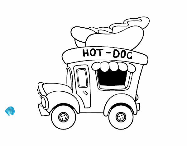 Food truck de perritos calientes