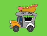 Food truck de perritos calientes