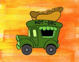 Dibujo Food truck de perritos calientes pintado por tilditus