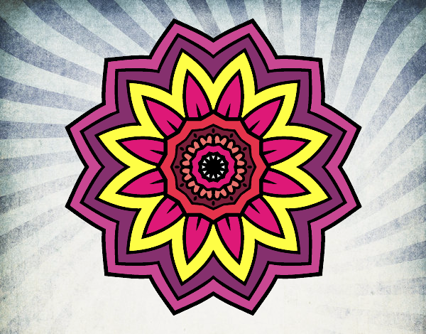 Mandala flor de girasol