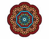 Dibujo Mandala mosaico modernista pintado por DRYIM