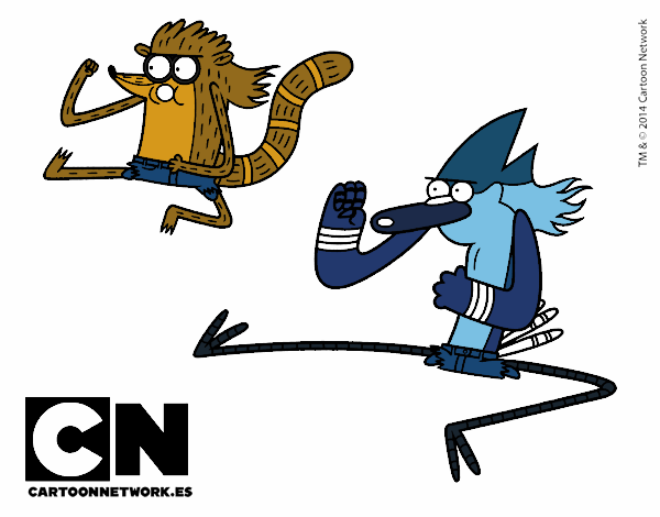 Mordecai y Rigby karatekas