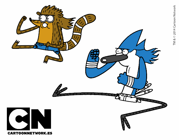 Mordecai y Rigby karatekas