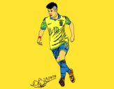 Dibujo Neymar pintado por neymarisma