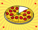 Dibujo Pizza italiana pintado por tilditus