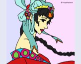 Dibujo Princesa china pintado por queyla
