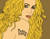 Dibujo Shakira - Servicio de lavandería pintado por KarolG