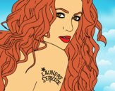 Dibujo Shakira - Servicio de lavandería pintado por LunaLunita