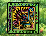 Dibujo Símbolo maya pintado por maria709