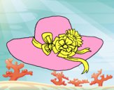 Sombrero con flores