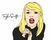 Dibujo Taylor Swift cantando pintado por vanesa123