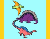 Tres clases de dinosaurios