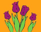 Dibujo Tulipanes pintado por tilditus