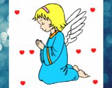 Dibujo Ángel orando pintado por tilditus