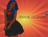 Dibujo Ariana Grande pintado por azulcita