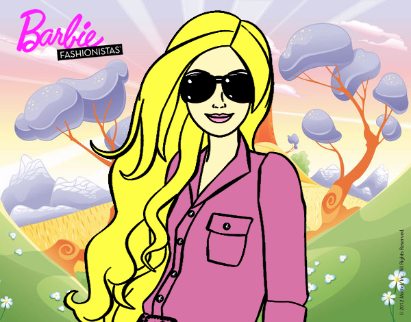 Barbie con gafas de sol