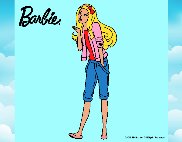 Barbie con look casual