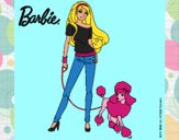 Dibujo Barbie con look moderno pintado por Noee12