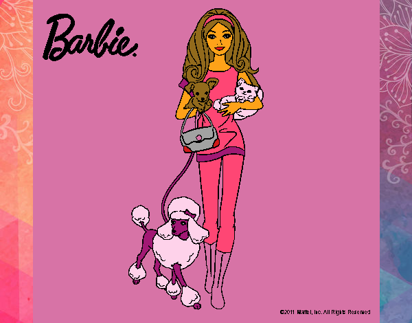 Barbie con sus mascotas