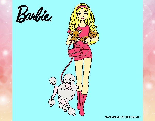 Barbie con sus mascotas