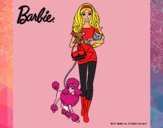 Dibujo Barbie con sus mascotas pintado por Noee12