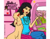 Dibujo Barbie llega a París pintado por LunaLunita