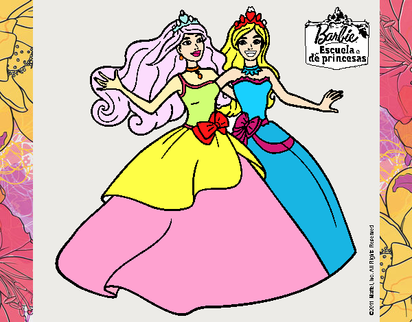 Barbie y su amiga súper felices