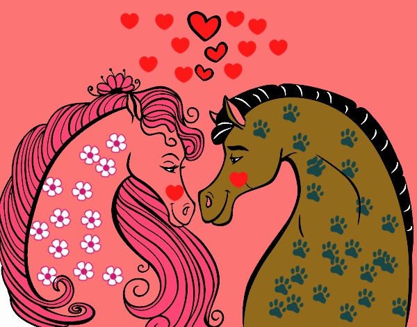 Caballos enamorados