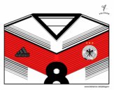 Dibujo Camiseta del mundial de fútbol 2014 de Alemania pintado por spoonch 