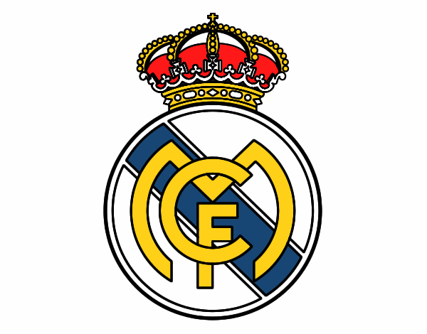 Dibujo Escudo del Real Madrid C.F. pintado por spoonch 