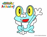 Froakie saludando