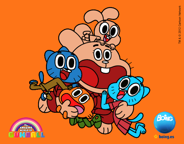 Gumball y amigos contentos