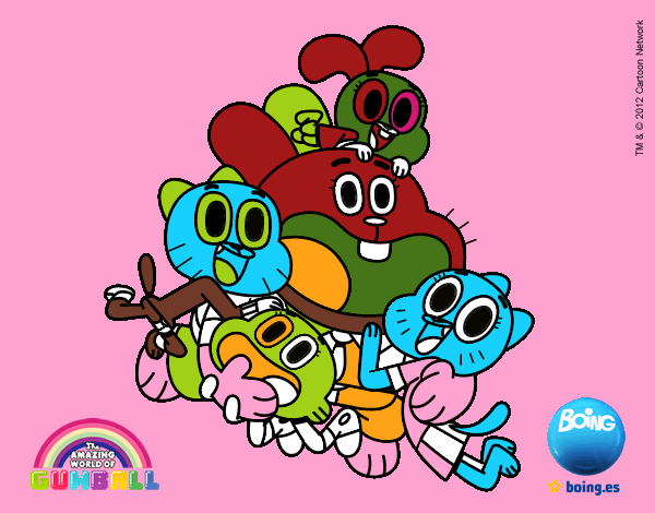 Gumball y amigos contentos