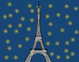 Dibujo La torre Eiffel pintado por modakawaii