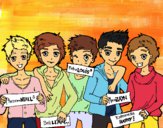 Dibujo Los chicos de One Direction pintado por David2194