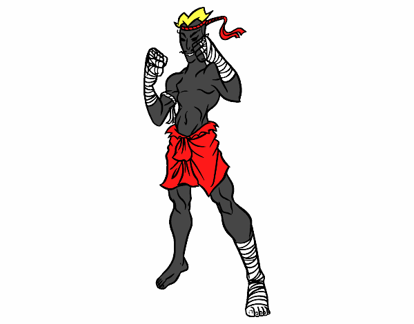 Luchador de Muay Thai