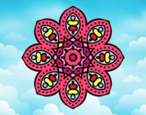 Dibujo Mandala de inspiración árabe pintado por MariaJMC