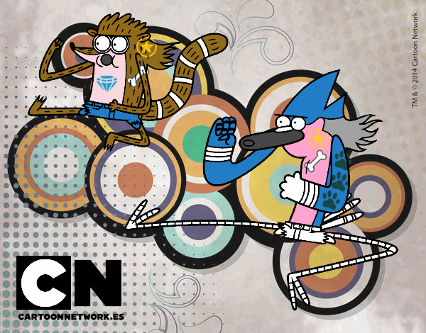 Mordecai y Rigby karatekas