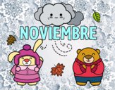 Dibujo Noviembre pintado por superbea