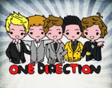 Dibujo One direction pintado por jaisel