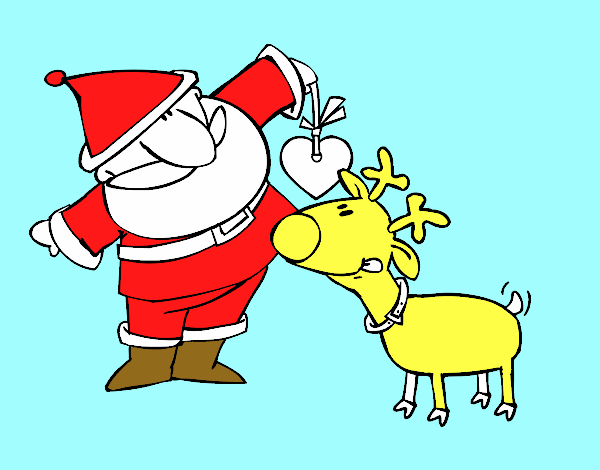 Papá Noel y Rudolf