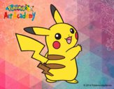 Dibujo Pikachu de espaldas pintado por picachu712