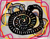 Dibujo Signo de la serpiente pintado por tilditus