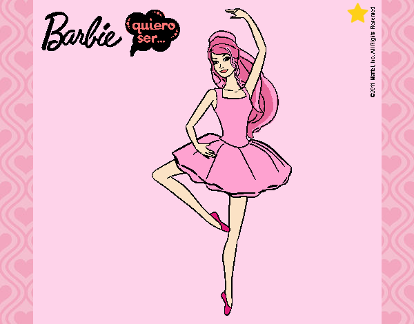 Dibujo Barbie bailarina de ballet pintado por Diamond
