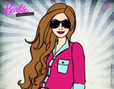 Dibujo Barbie con gafas de sol pintado por yaire
