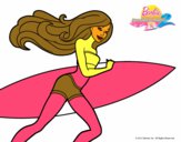 Dibujo Barbie corre al agua pintado por RocioNayla