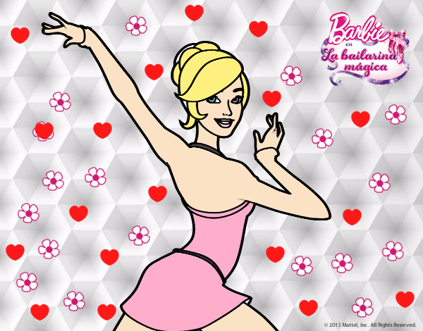 Barbie en postura de ballet