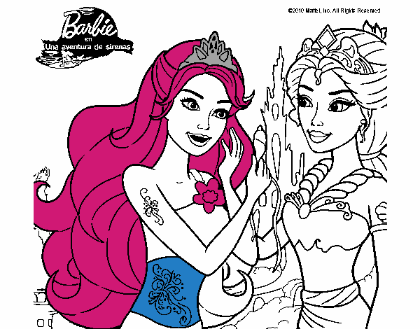 Barbie se despiede de la reina sirena