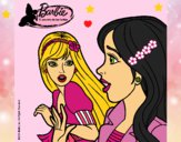 Dibujo Barbie sorprendida pintado por LunaLunita